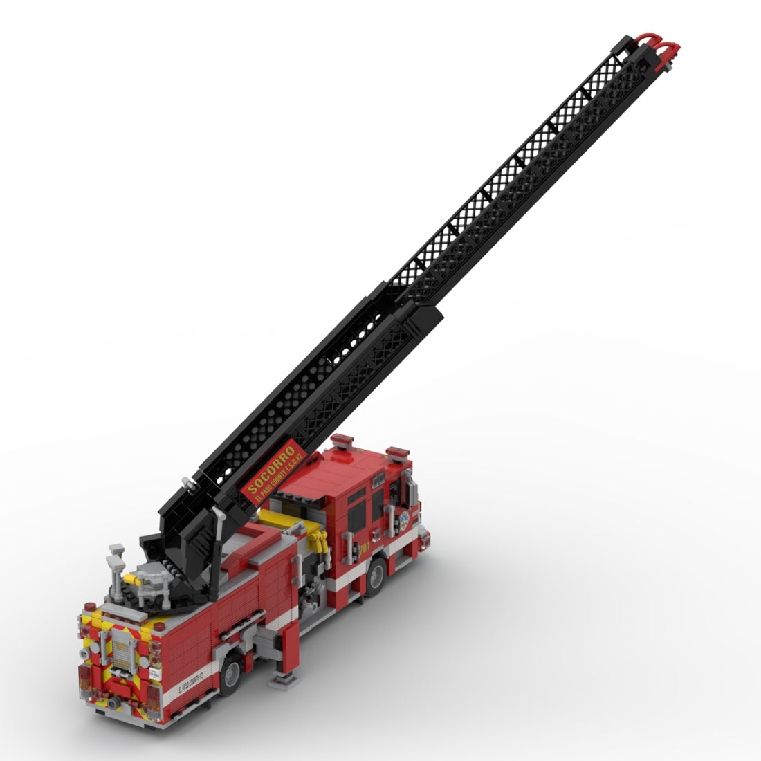 MOC-274191 Pierce Enforcer Rear Mount Aerial Quint Building Blocks