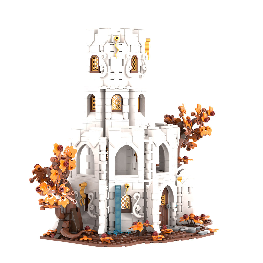 MOC-233345 White Wizard’s tower Building Blocks