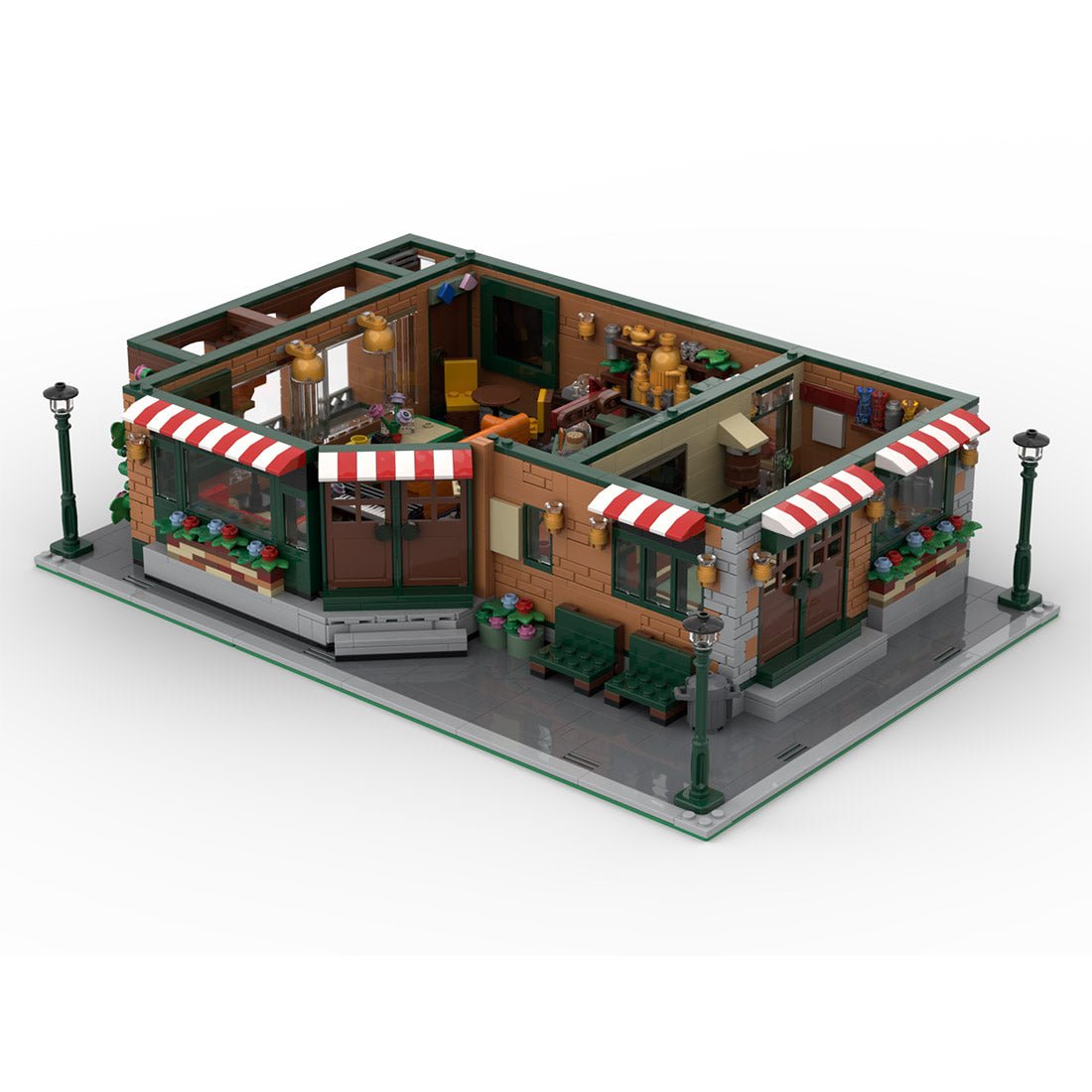Friends-Inspired City Apartment Building Blocks-LesDiy-MOC-