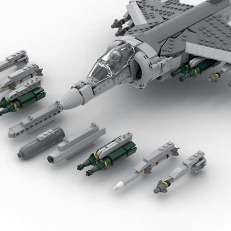 Fully Armed AV - 8B+ Harrier Building Blocks - LesDiy - Building Blocks