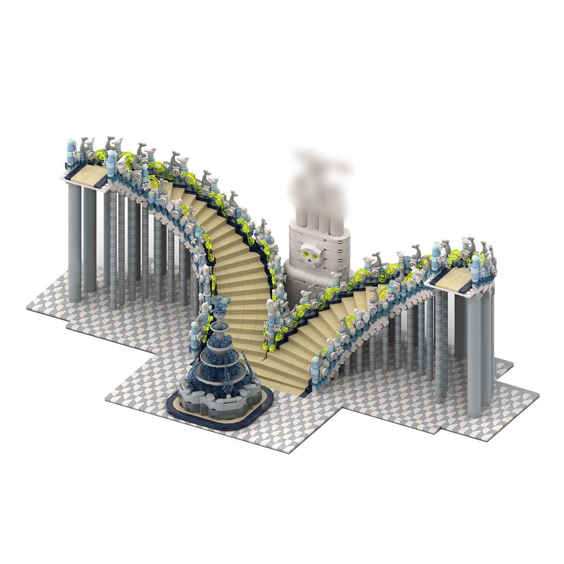 Gothic Grand Staircase Building Blocks-LesDiy-Building Blocks-
