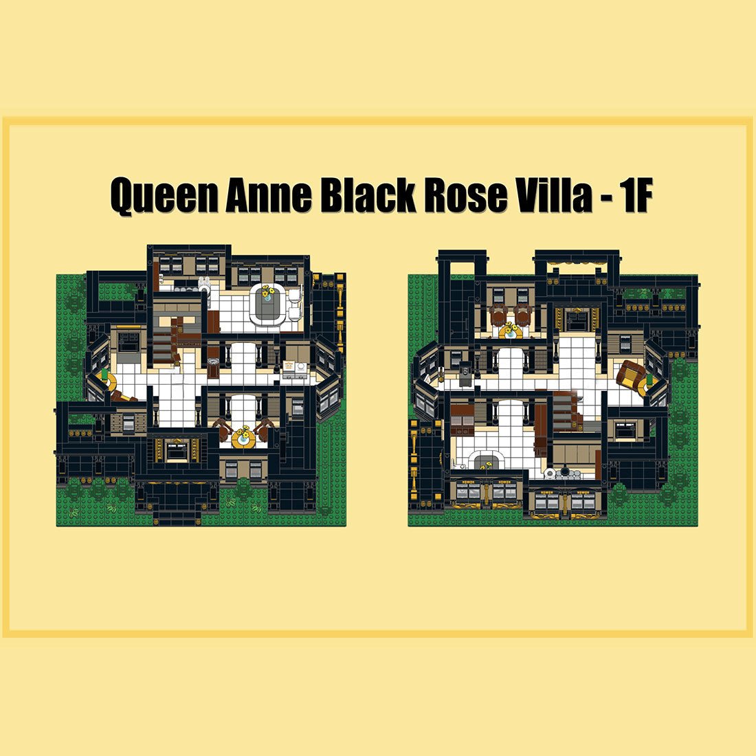 Gothic Victorian Mansion European Villa Building Blocks-LesDiy -