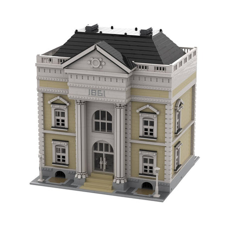 Greek Revival Library Model Architectural Street Scene Building Blocks - LesDiy - Building Blocks