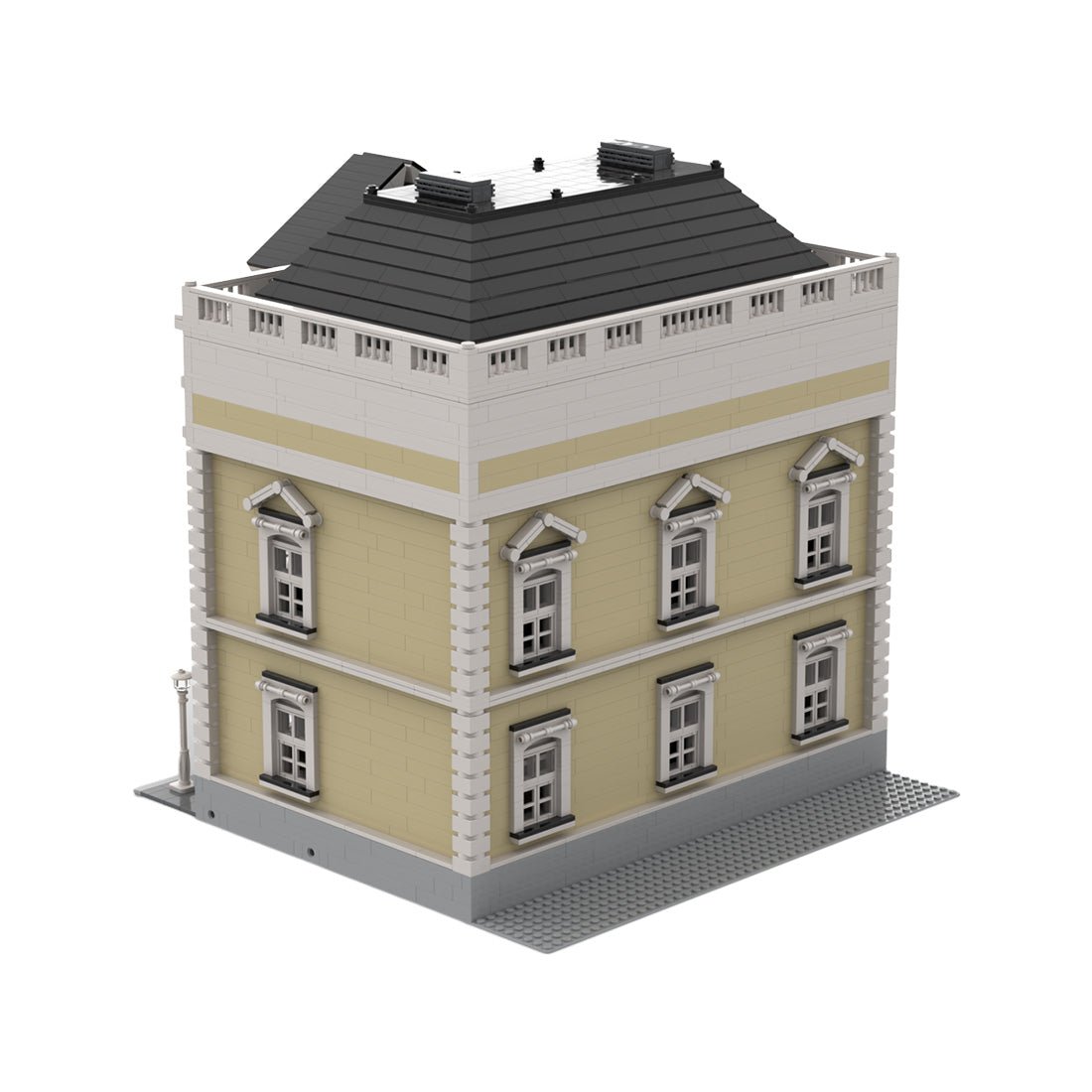 Greek Revival Library Model Architectural Street Scene Building Blocks - LesDiy - Building Blocks