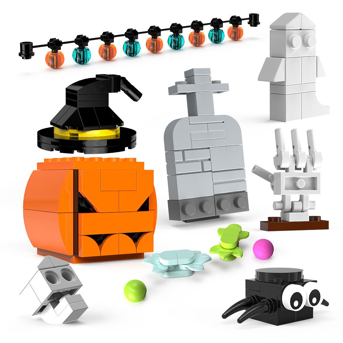 Halloween Calendar Blind Box Building Blocks Set - LesDiy -