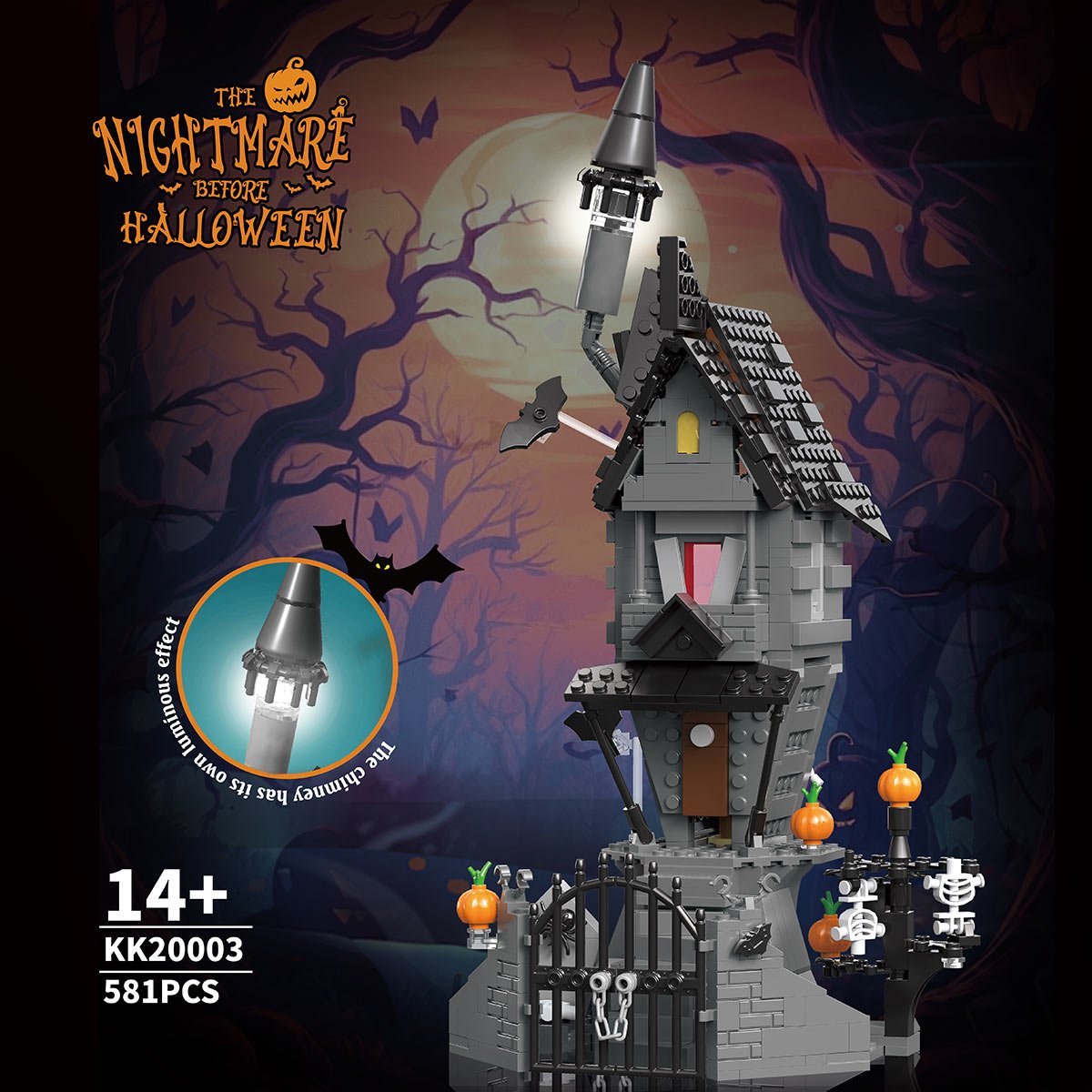 Halloween - Themed Dark Horror Cabin Building Blocks - LesDiy - Building Blocks