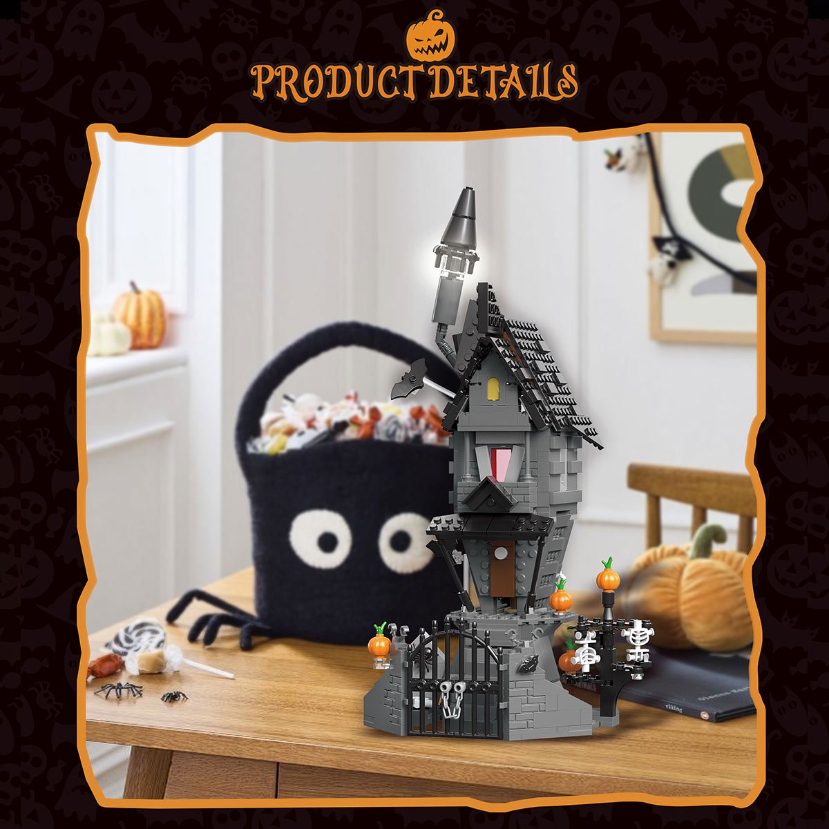 Halloween - Themed Dark Horror Cabin Building Blocks - LesDiy - Building Blocks