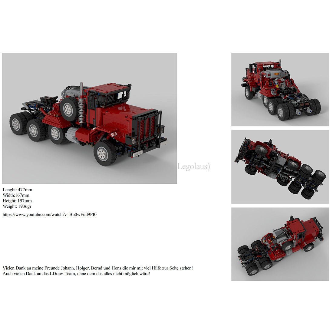 Heavy Equipment Transporter with Suspension - Dynamic - LesDiy -