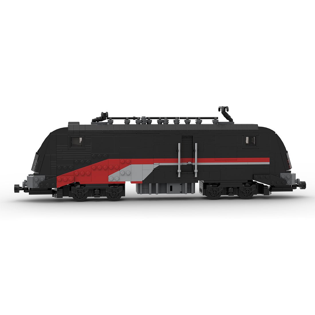 High - speed Locomotive DIY Toy Tech Assembly Building Blocks Set Black - LesDiy - Locomotive
