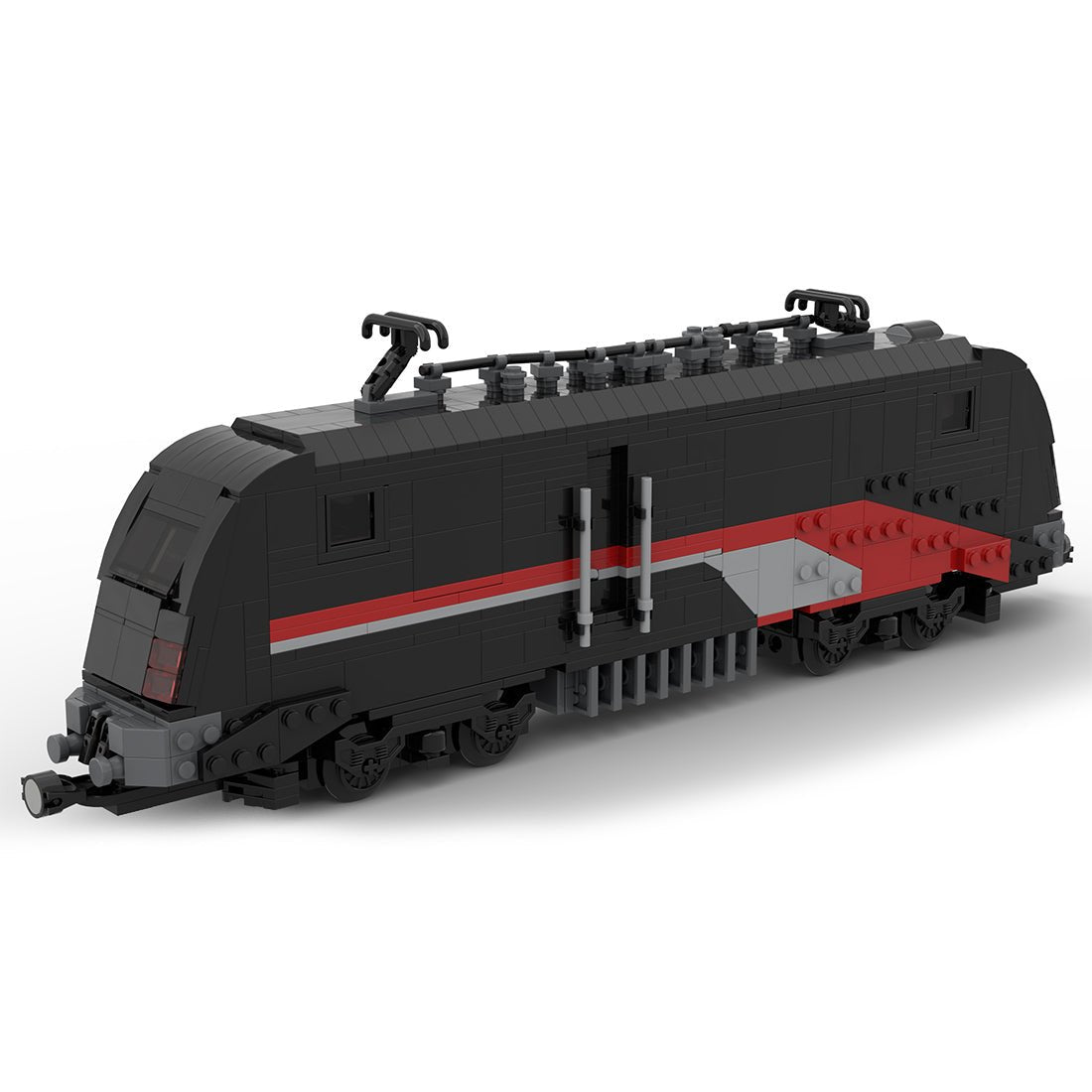 High - speed Locomotive DIY Toy Tech Assembly Building Blocks Set Black - LesDiy - Locomotive