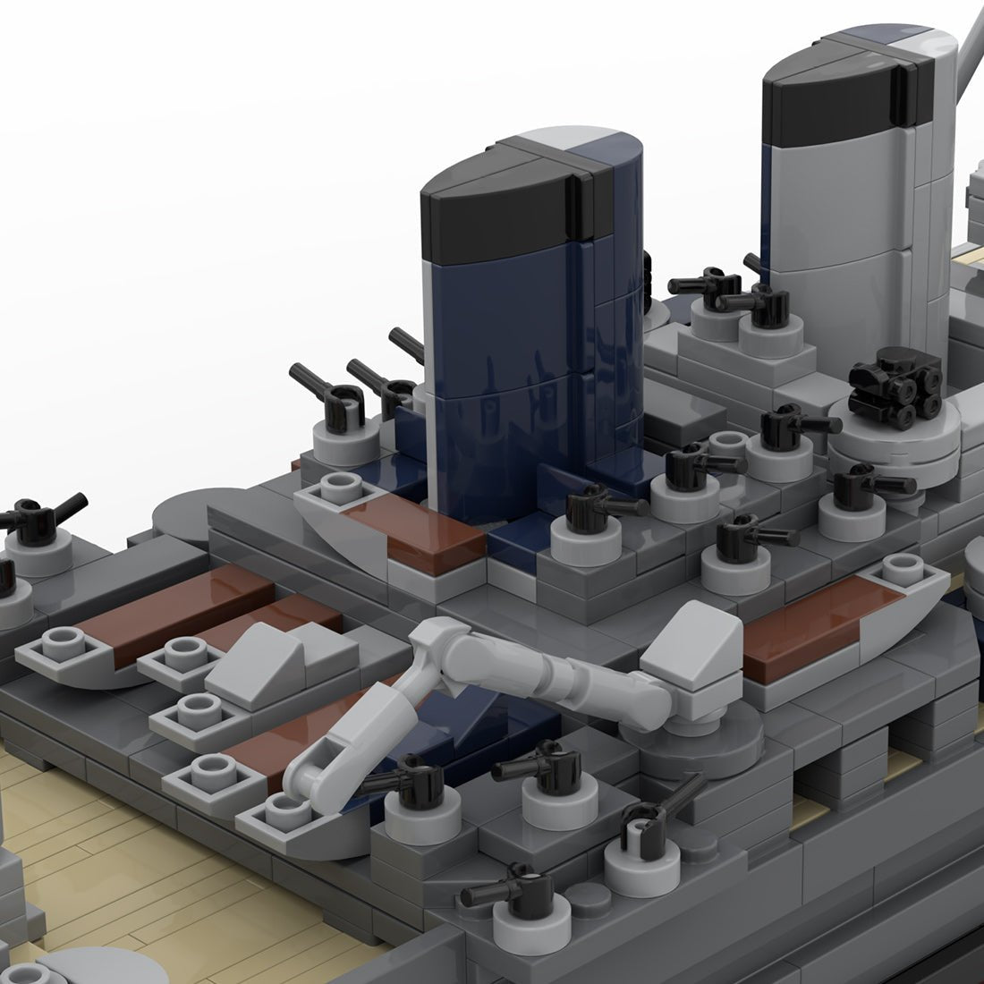 HMS Renown Renown-Class Battlecruiser Building Blocks-LesDiy-Building Blocks-