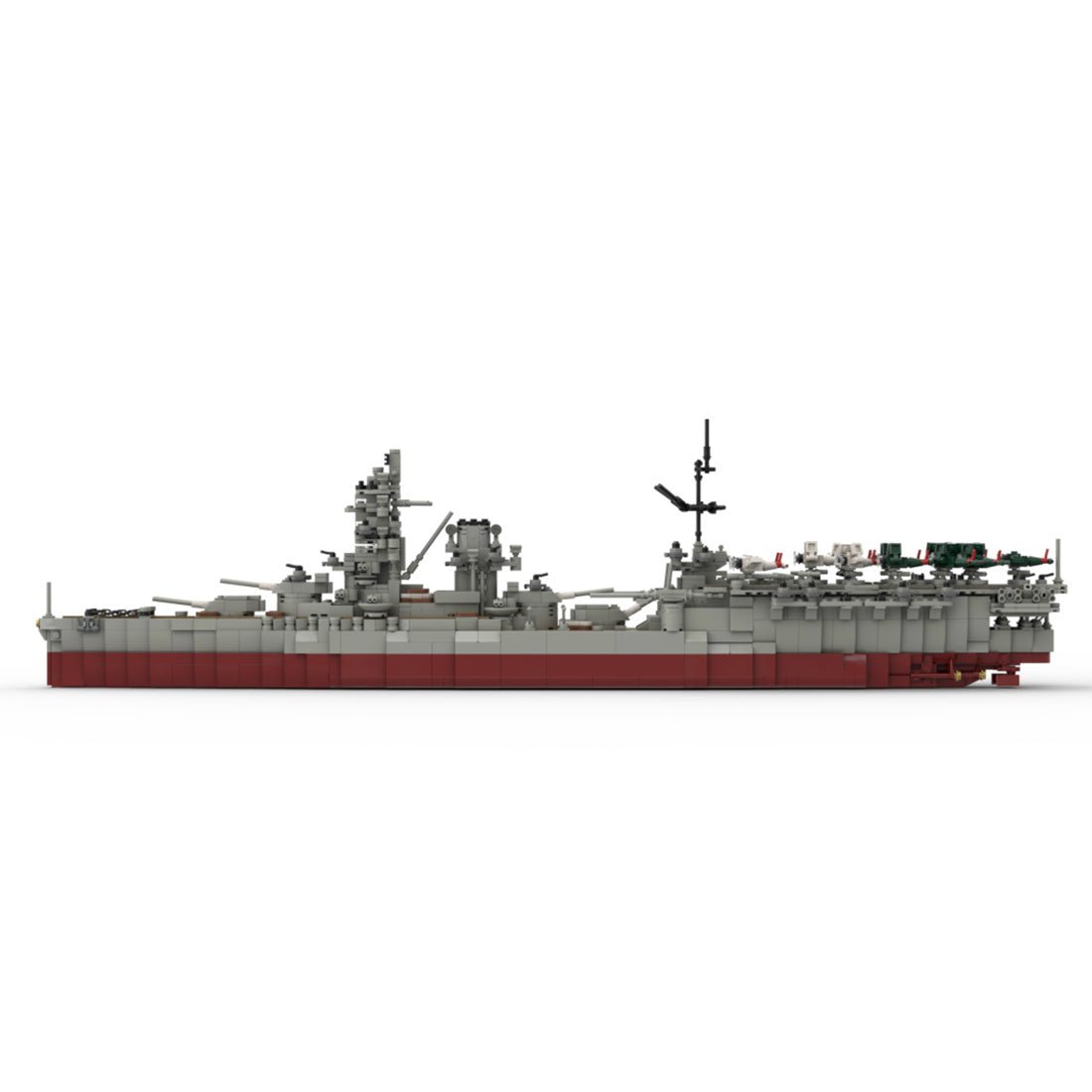 IJN Ise WWII Aviation Battleship Building Blocks-LesDiy-Building Blocks-