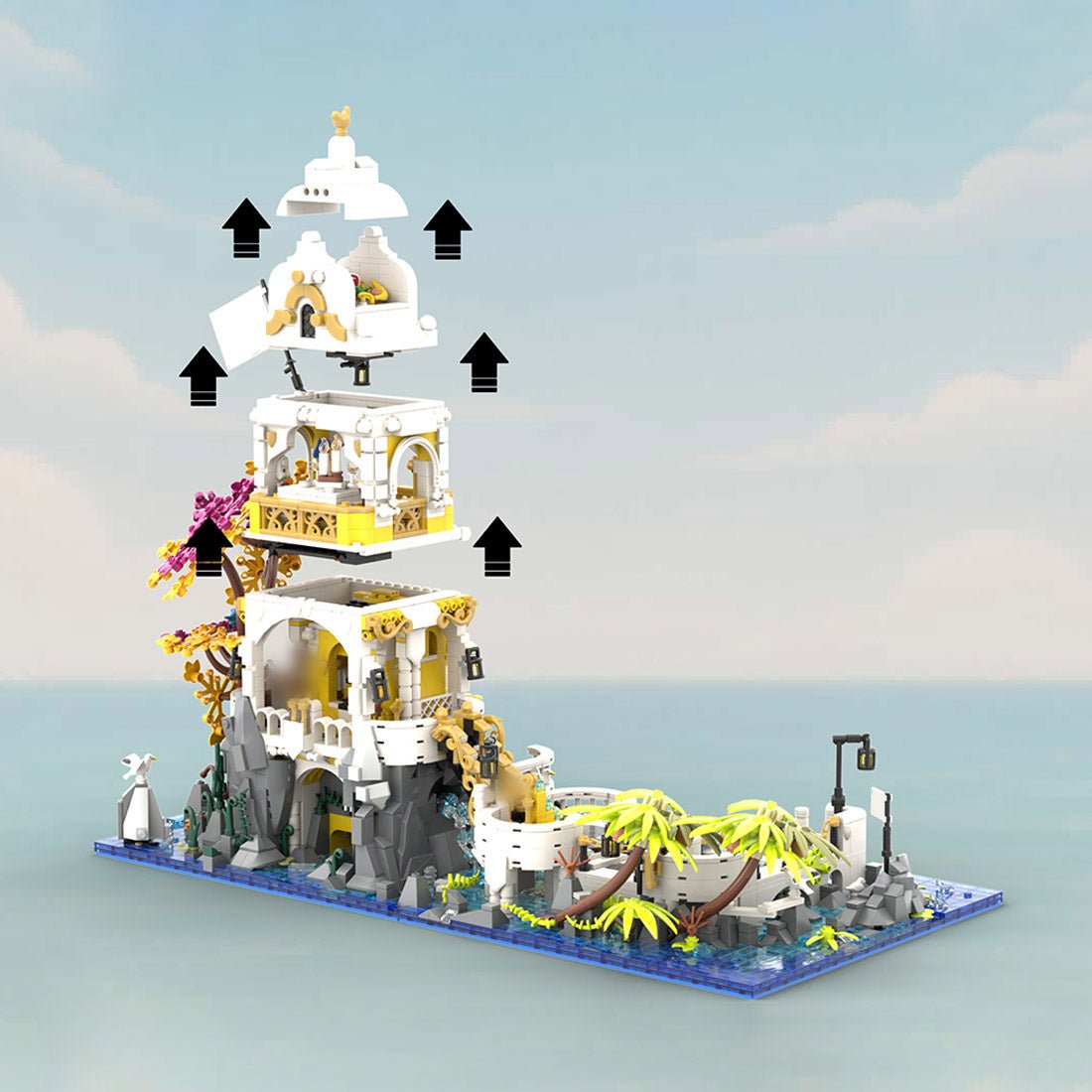 Imperial Fortress Pirate Building Blocks-LesDiy-MOC-