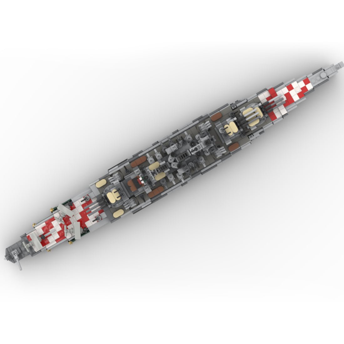 Italian battleship Littorio Building Blocks - LesDiy -