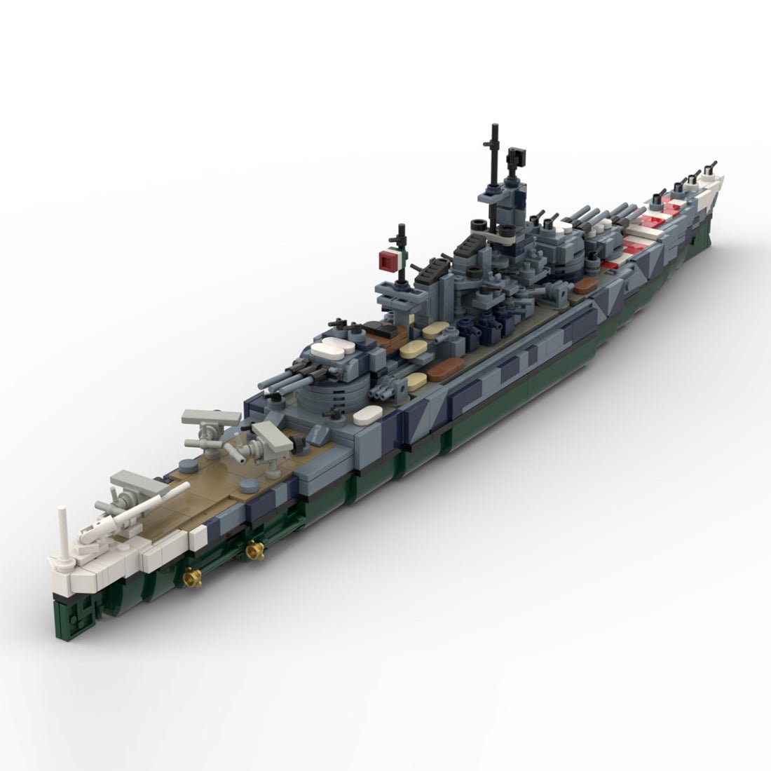 Italian battleship Vittorio Veneto Building Blocks - LesDiy -