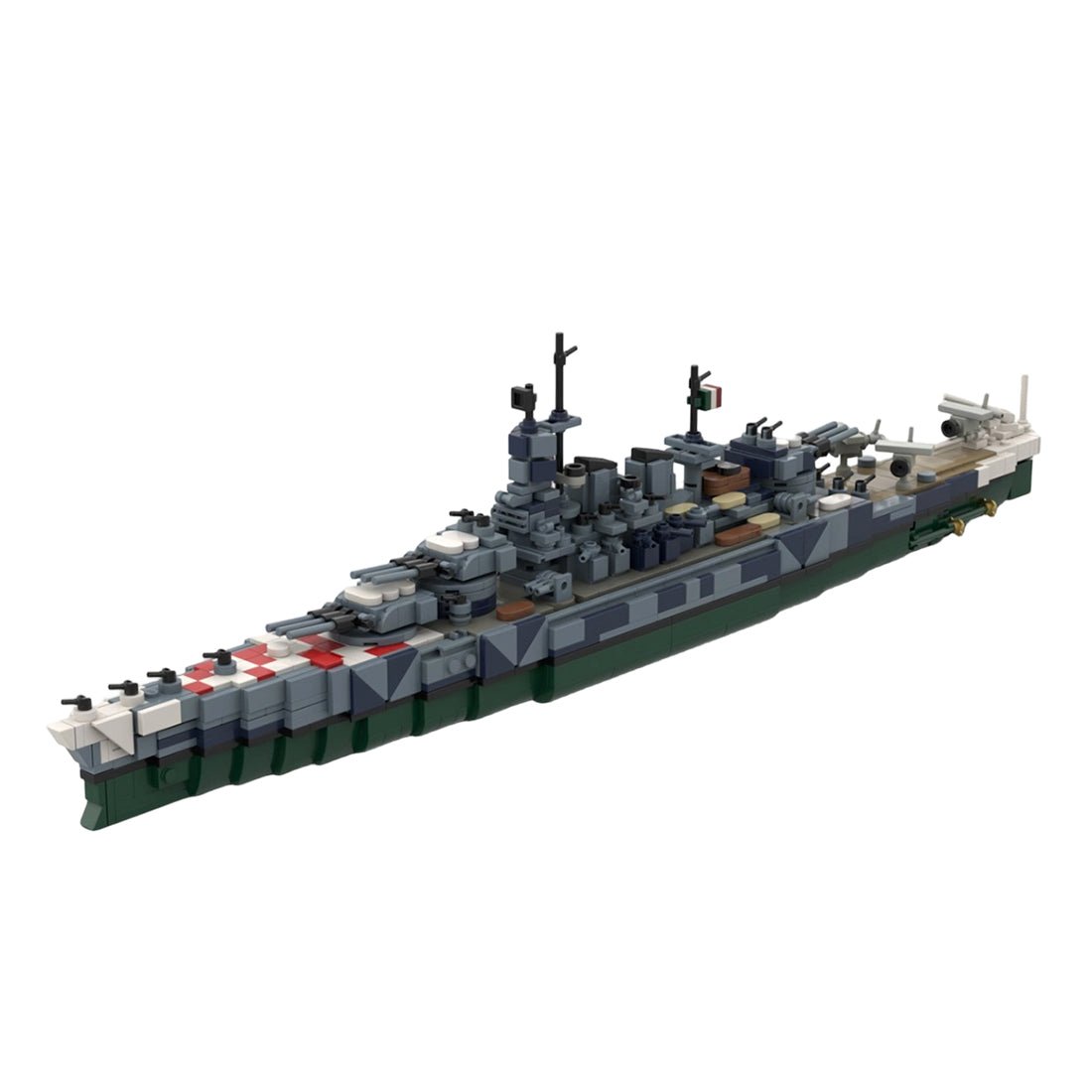 Italian battleship Vittorio Veneto Building Blocks - LesDiy -