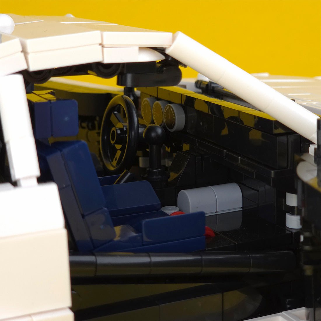 Italian Racing Legend Supercar Building Blocks (gobricks/white) - LesDiy -