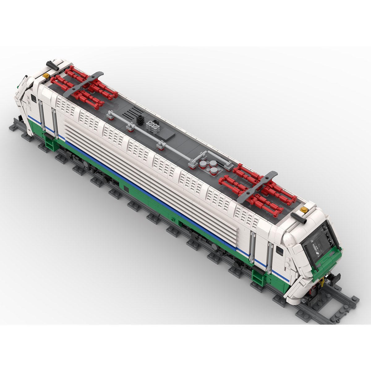 Italy State Railway Class Locomotive Building Blocks - LesDiy - Locomotive