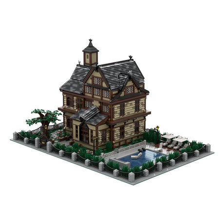 Leisure Club Model Architectural Street Scene Building Blocks Toys Set - LesDiy -