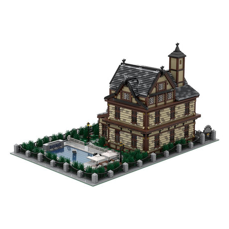 Leisure Club Model Architectural Street Scene Building Blocks Toys Set - LesDiy -