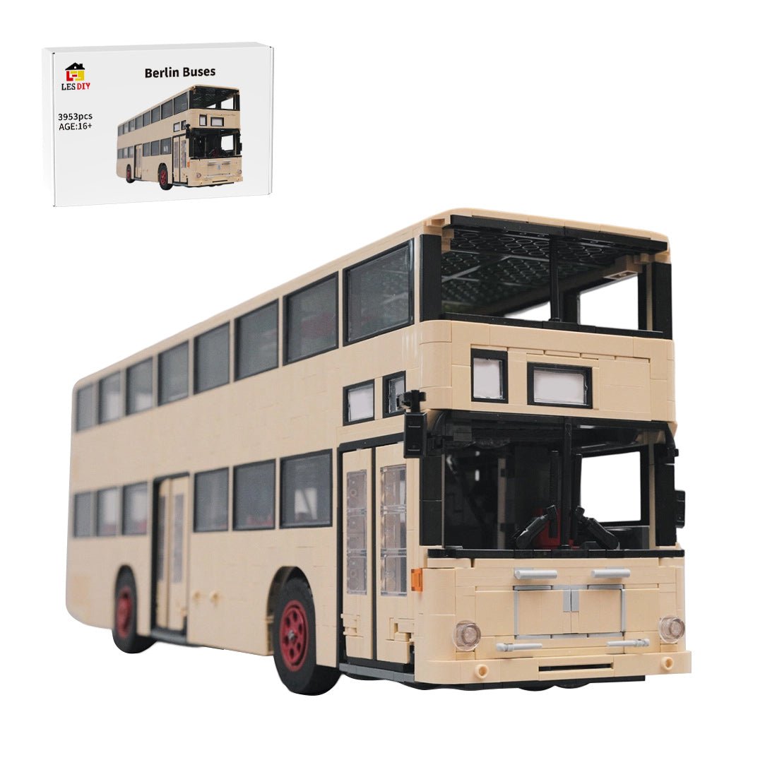 MAN SD200 Berlin Double-Decker Bus Building Blocks-LesDiy-Building Blocks-
