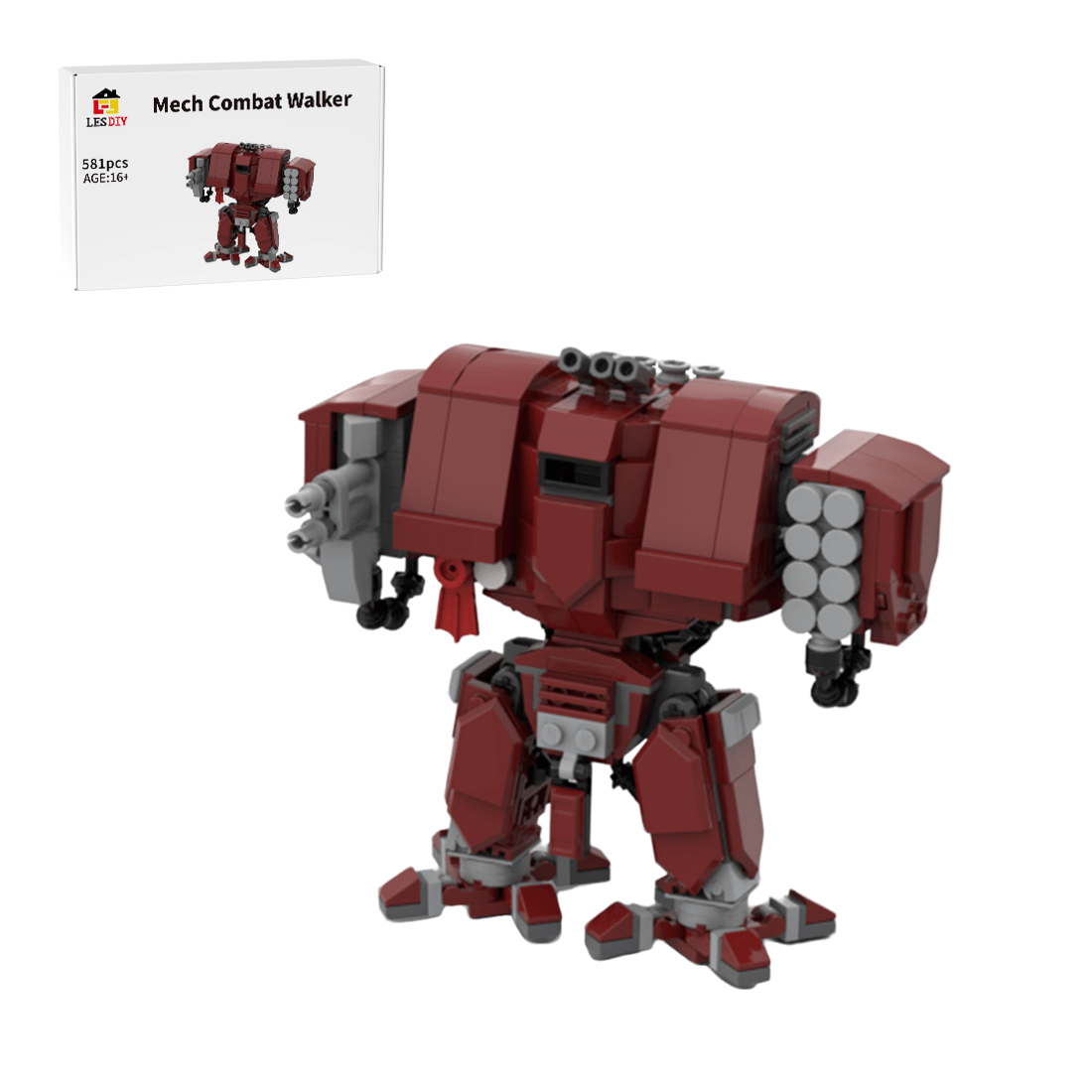 Mech Combat Walker Building Blocks - LesDiy -