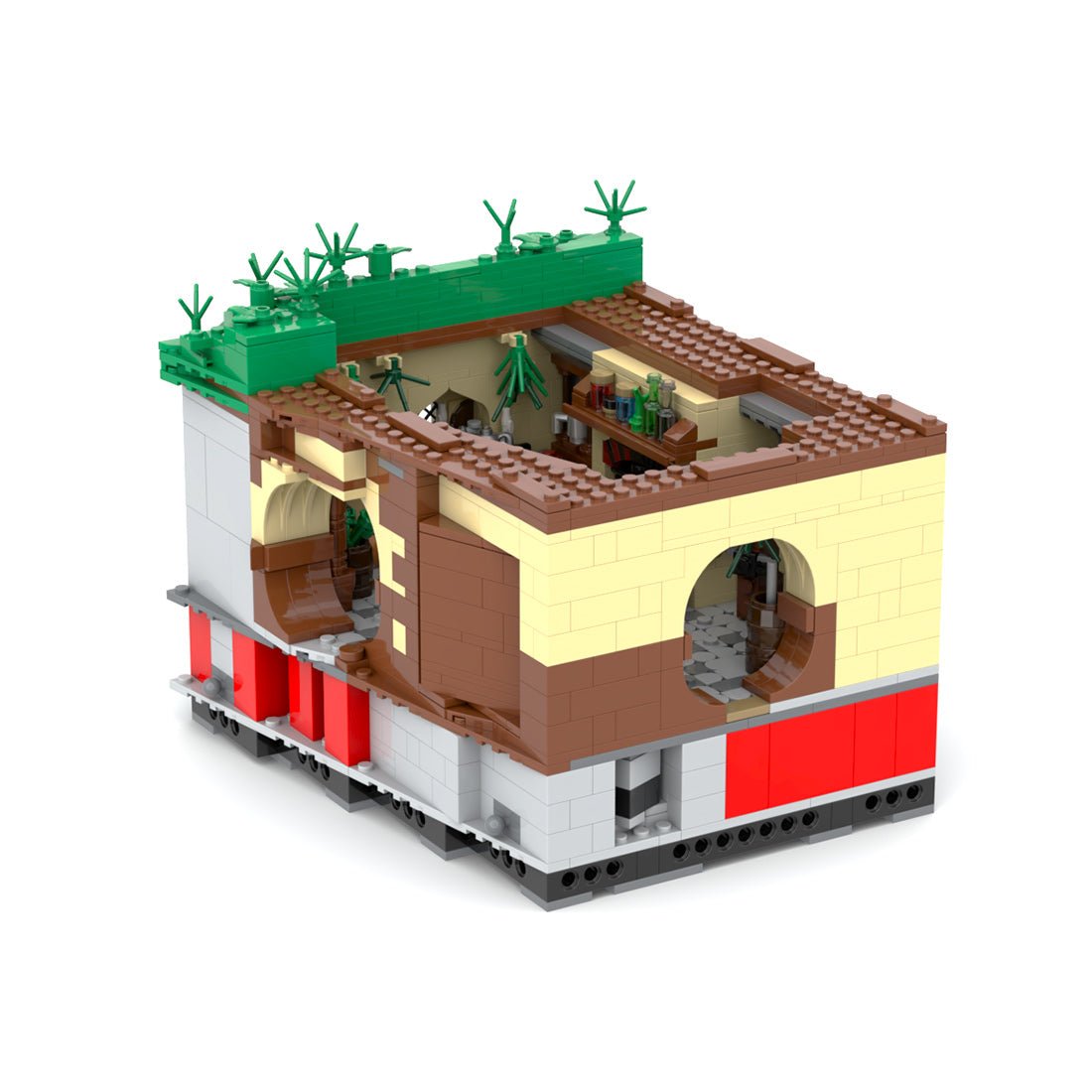 Medieval Cavern Dwelling M18 Modular Building Blocks - LesDiy - Building Blocks