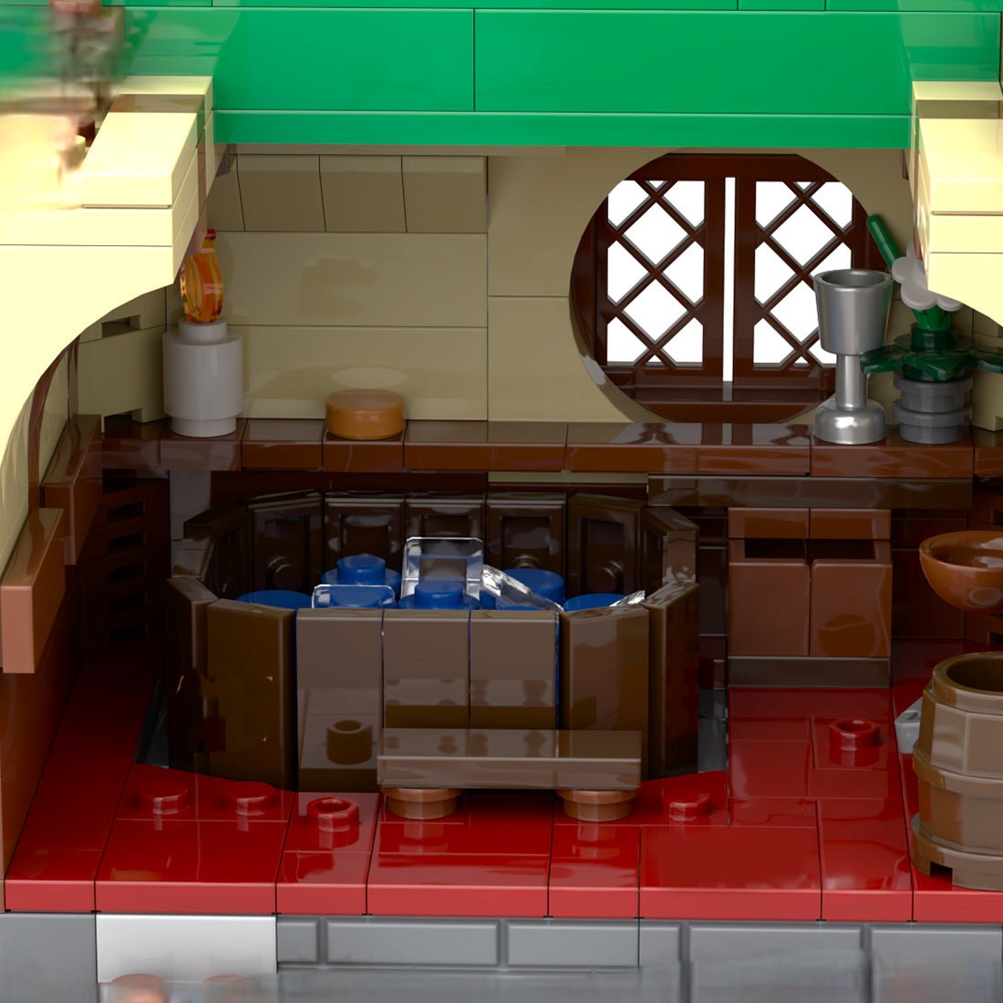 Medieval Cavern Dwelling Modular Section 3 Guest Bathroom Building Blocks - LesDiy - Building Blocks