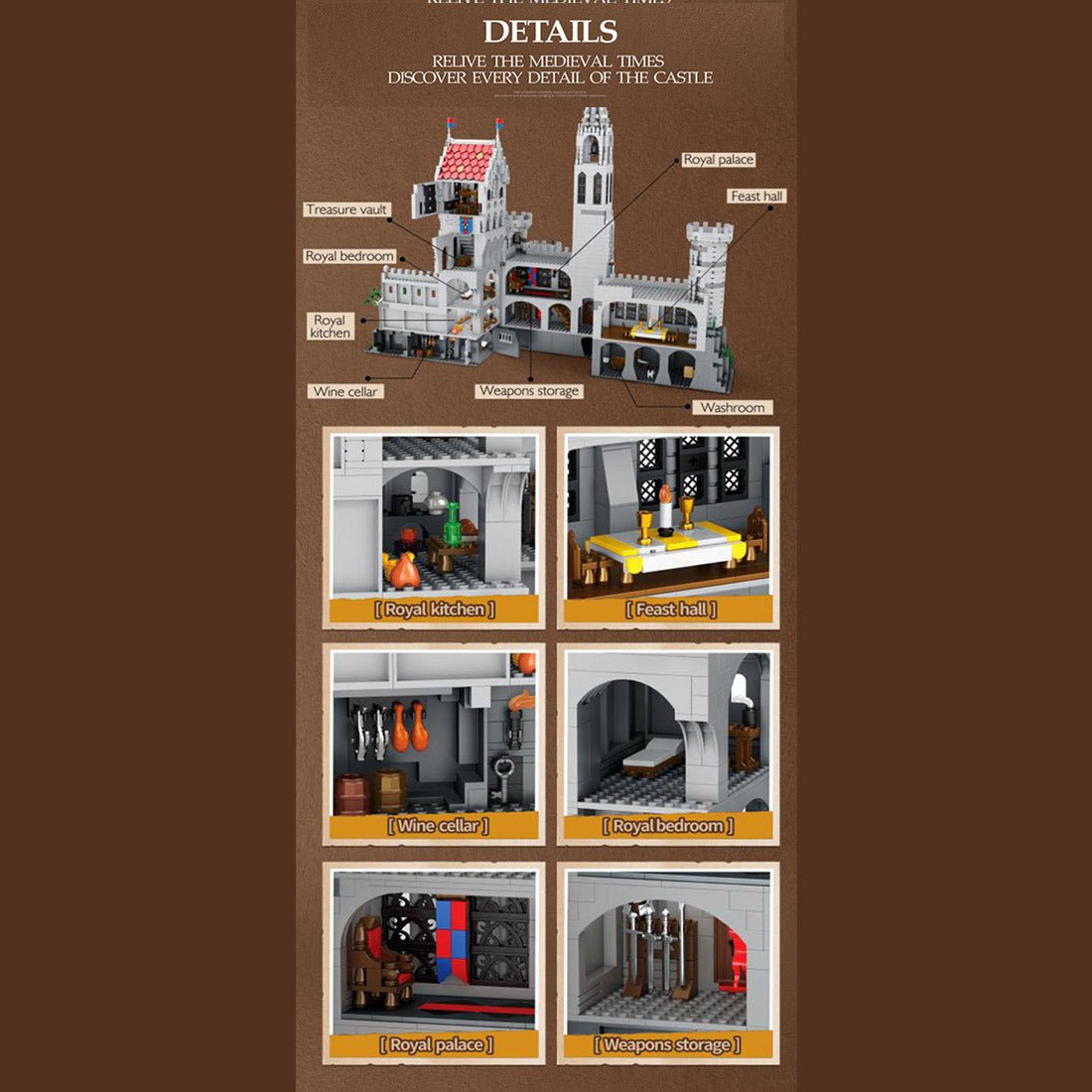 Medieval European classical Castle Building Blocks - LesDiy - Building Blocks