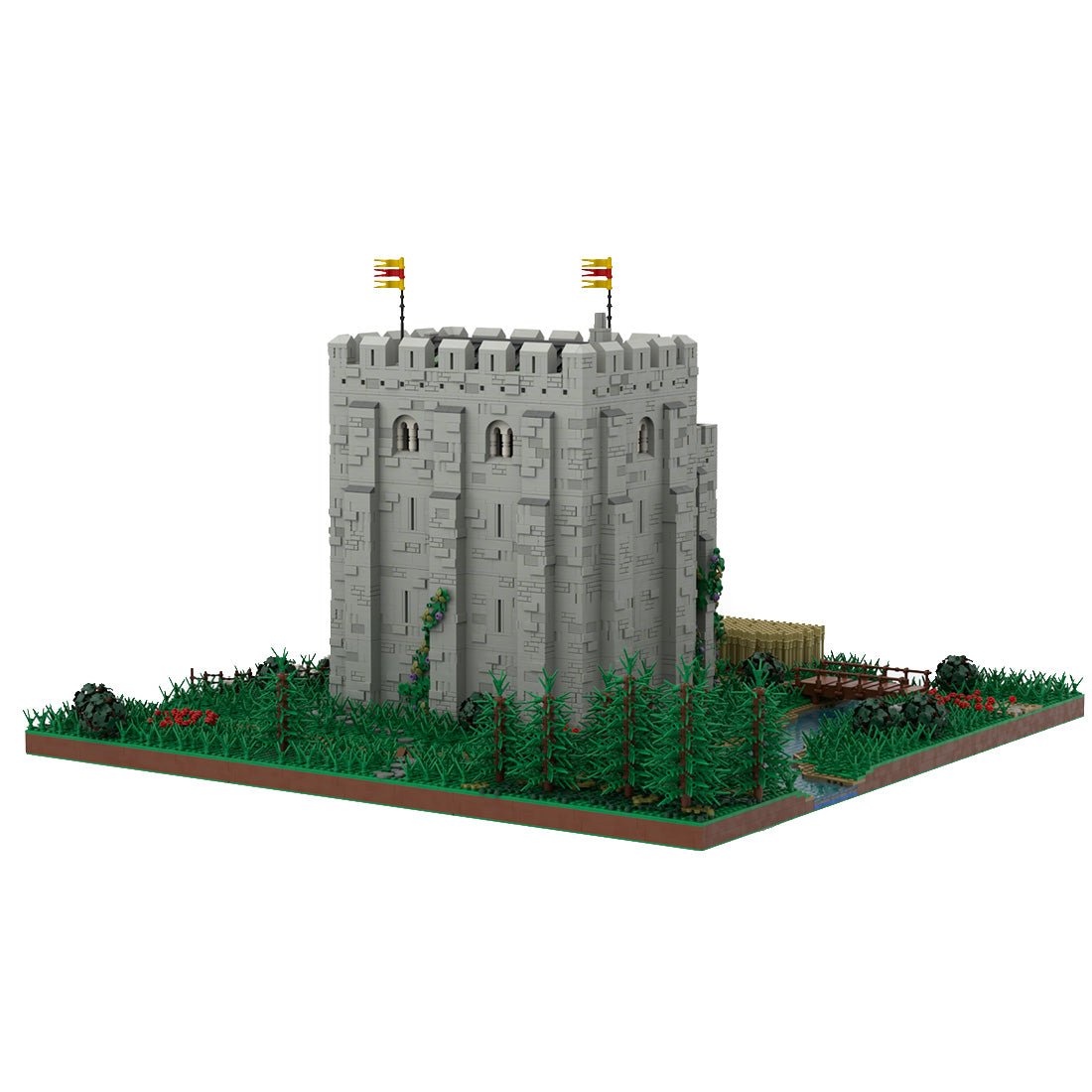Medieval Great Base Norman Fortress Building Blocks - LesDiy -