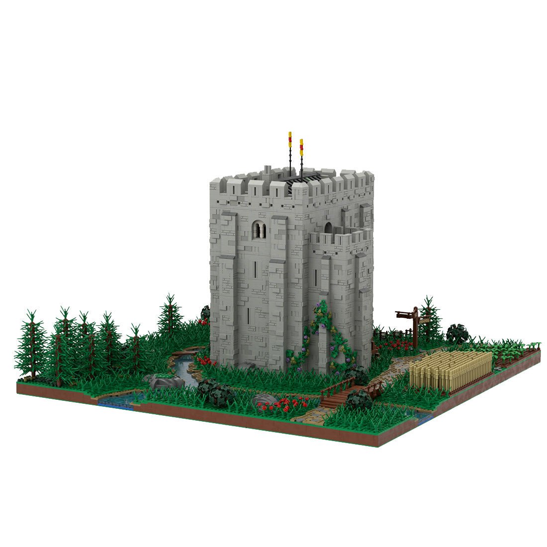 Medieval Great Base Norman Fortress Building Blocks - LesDiy -