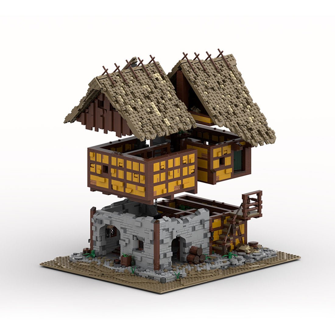 Medieval MOC Taylorsgreen Village Brewery Building Blocks - LesDiy - Building Blocks
