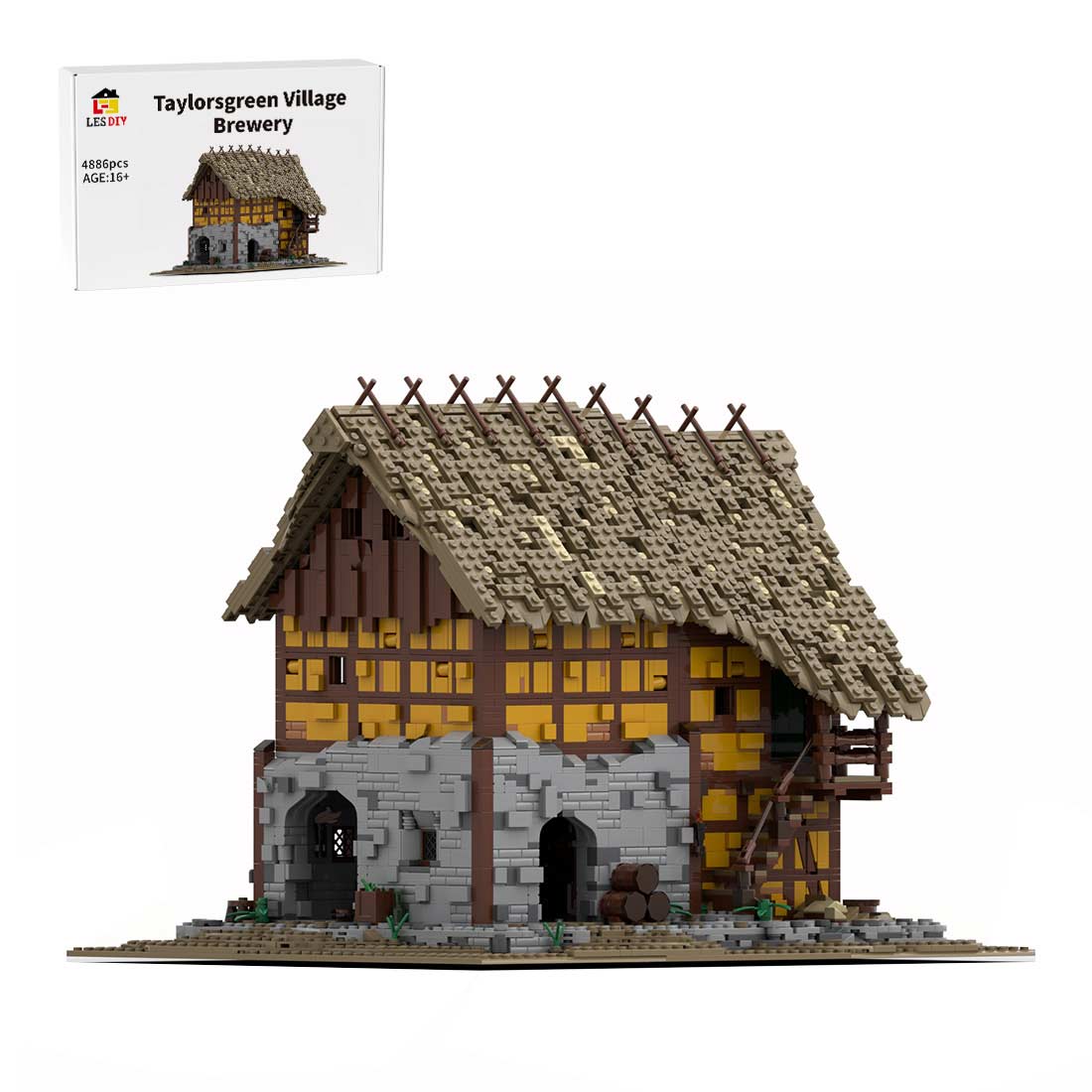 Medieval MOC Taylorsgreen Village Brewery Building Blocks - LesDiy - Building Blocks