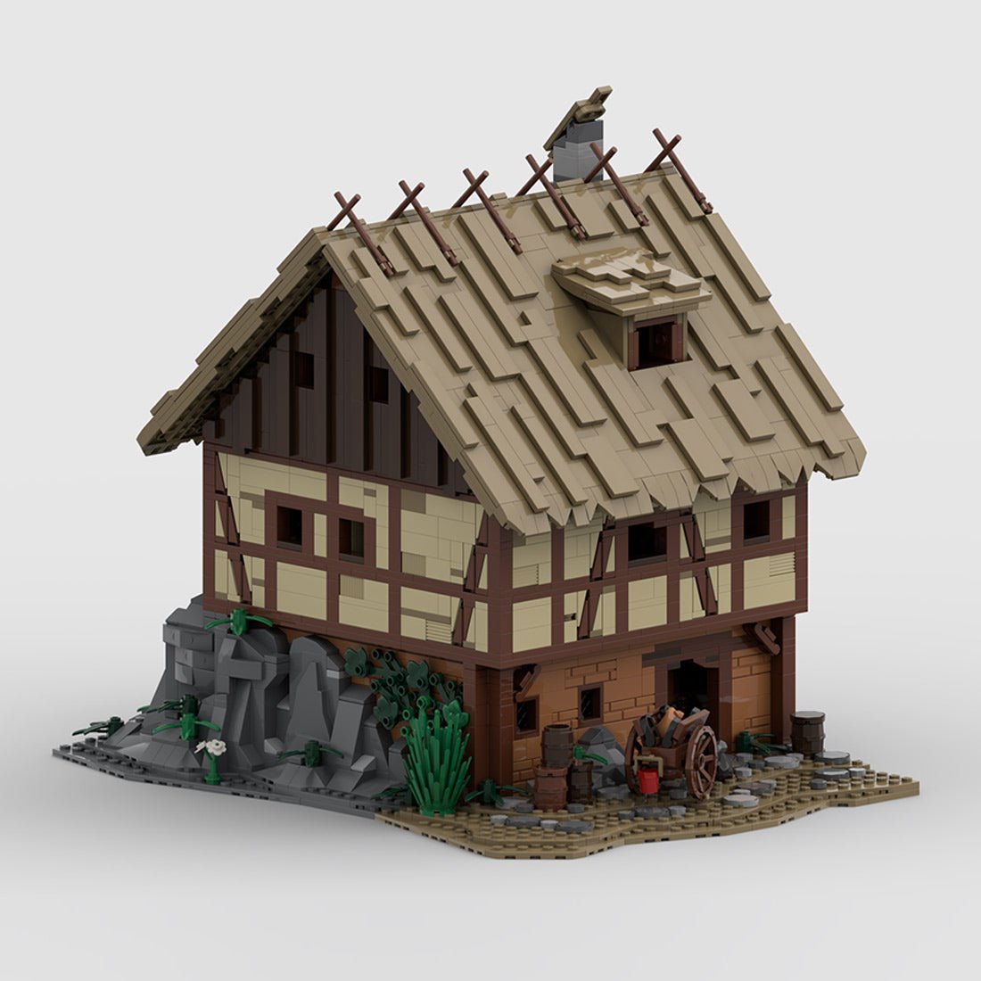 Medieval Taylorsgreen Village Townhouse Building Blocks - LesDiy - Building Blocks
