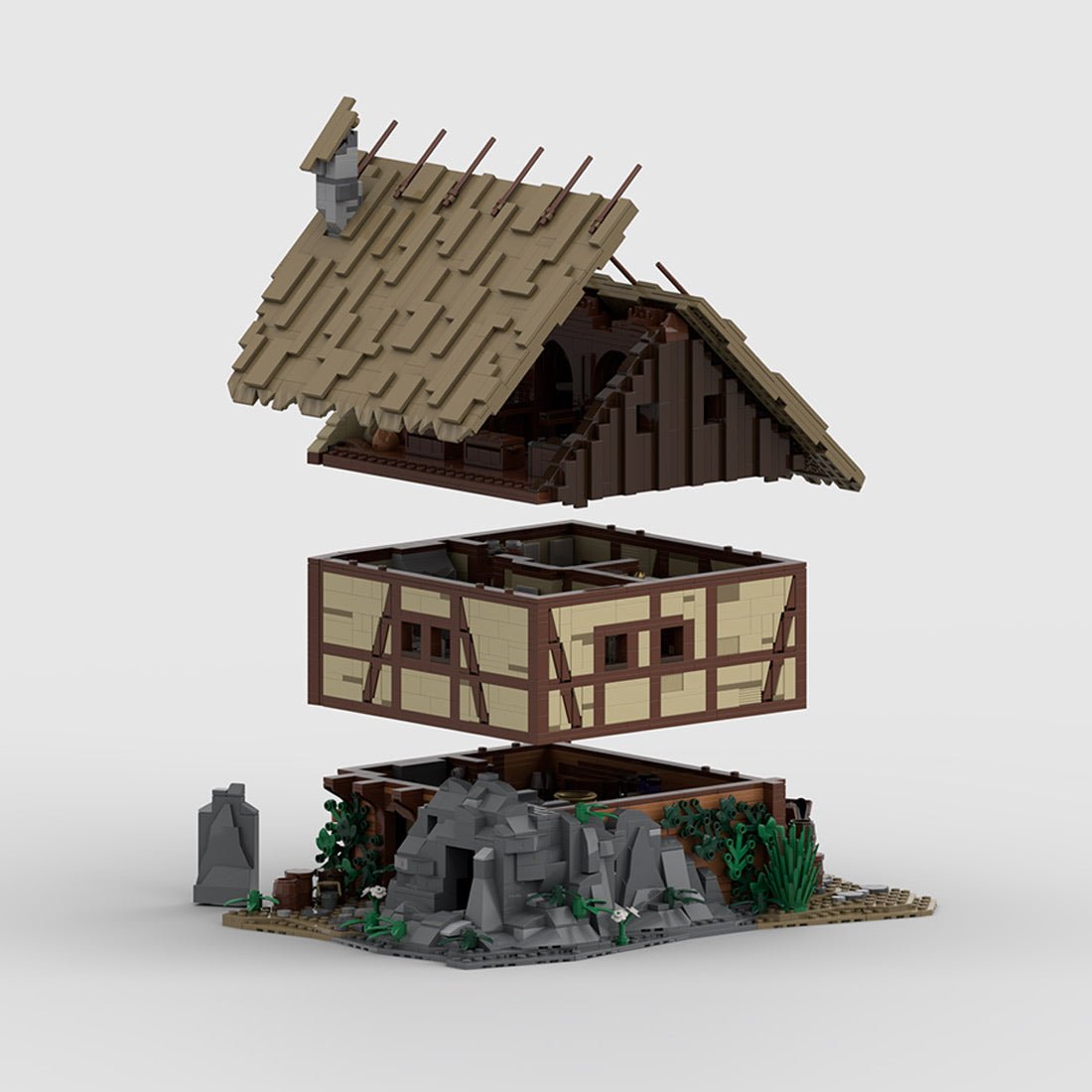 Medieval Taylorsgreen Village Townhouse Building Blocks - LesDiy - Building Blocks