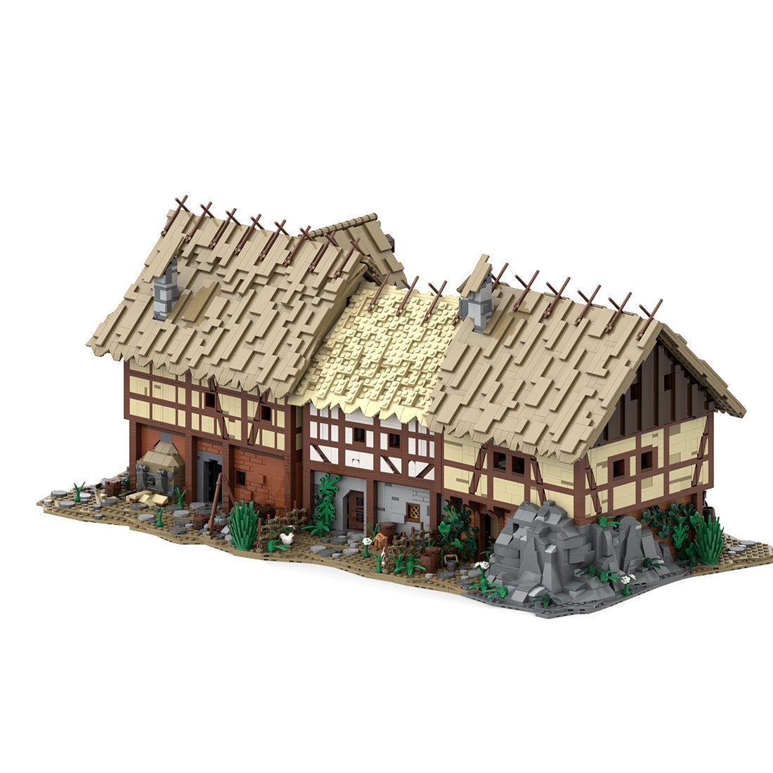 Medieval Taylorsgreen Village Townhouse Building Blocks - LesDiy - Building Blocks