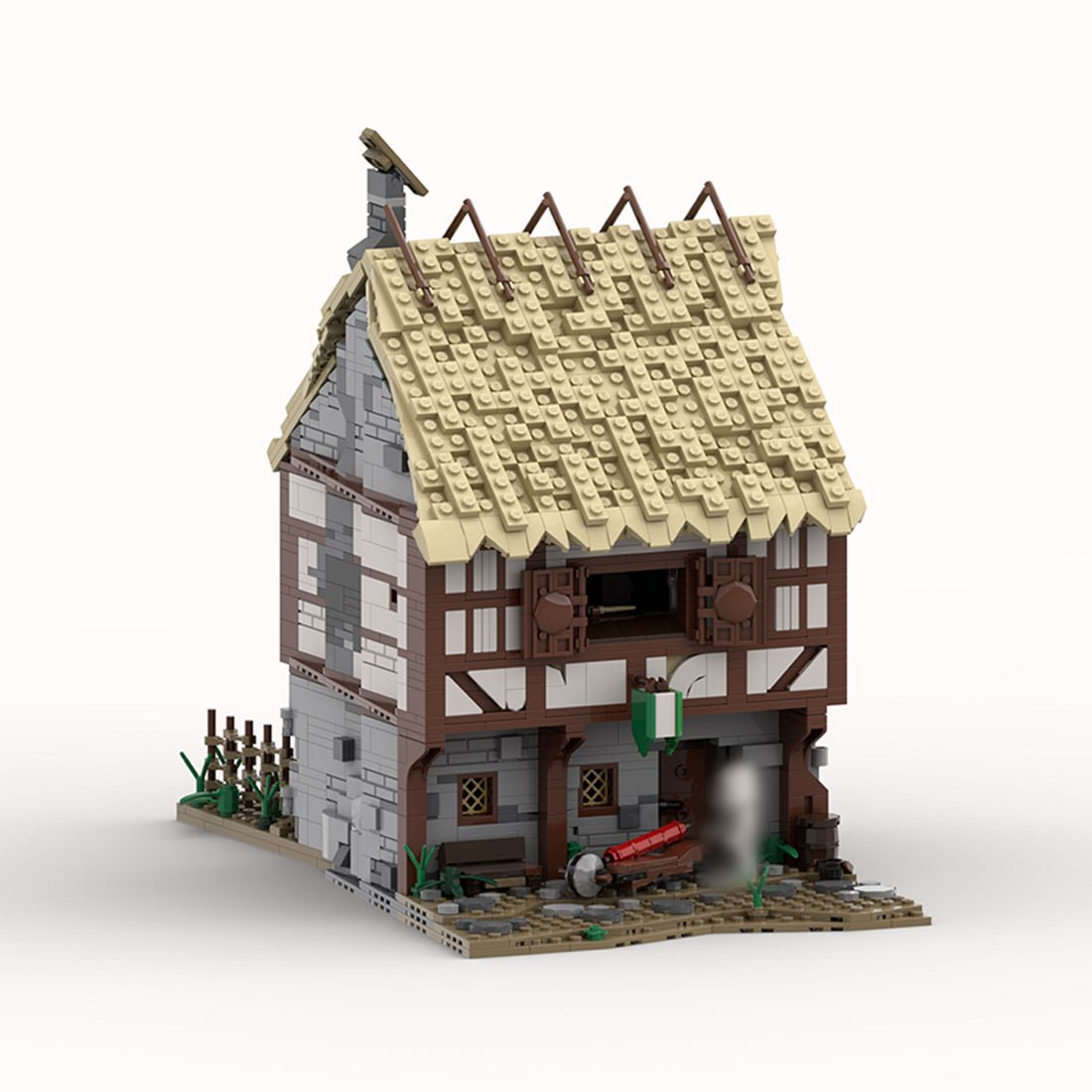 Medieval Taylorsgreen Village Townhouse Building Blocks - LesDiy - Building Blocks