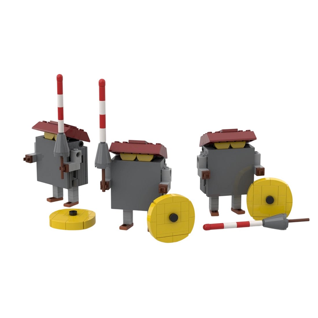 Mini Block Knight Building Blocks Set (1 Figure/354PCS)-LesDiy-Building Blocks-