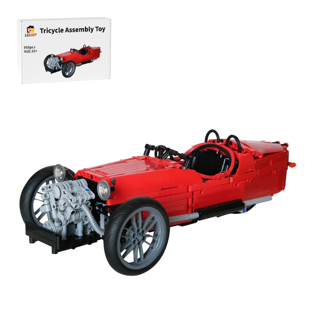 MOC - 0035 Morgan Three Wheeler - LesDiy -