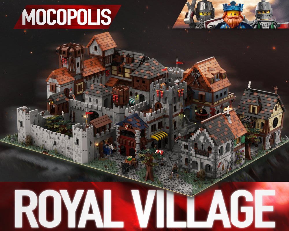 MOC - 100133 Medieval Royal Village - LesDiy -