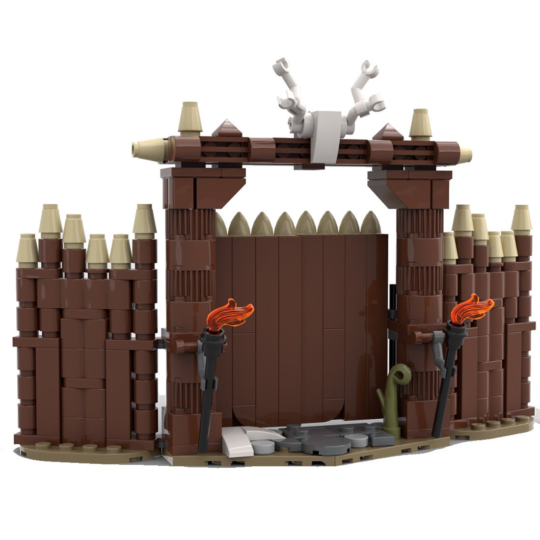 MOC - 103656 Village Gate Medieval Building Blocks - LesDiy
