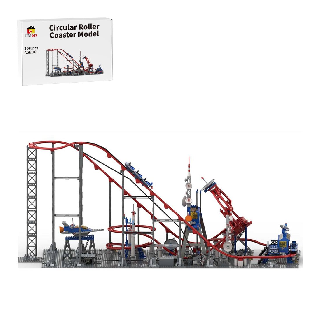 MOC - 104035 Circular Roller Coaster(Dynamic) - LesDiy -