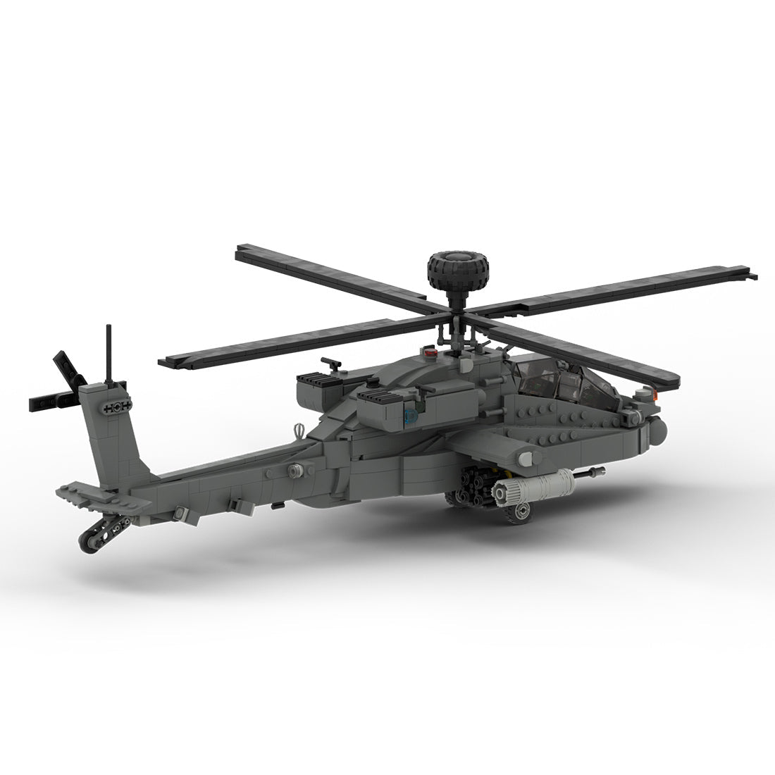 MOC-104169 AH-64 Apache Attack Helicopter Building Blocks-LesDiy-MOC-