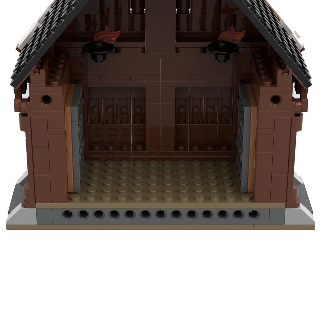 MOC - 104429 The Viking God House Medieval Building Blocks - LesDiy -