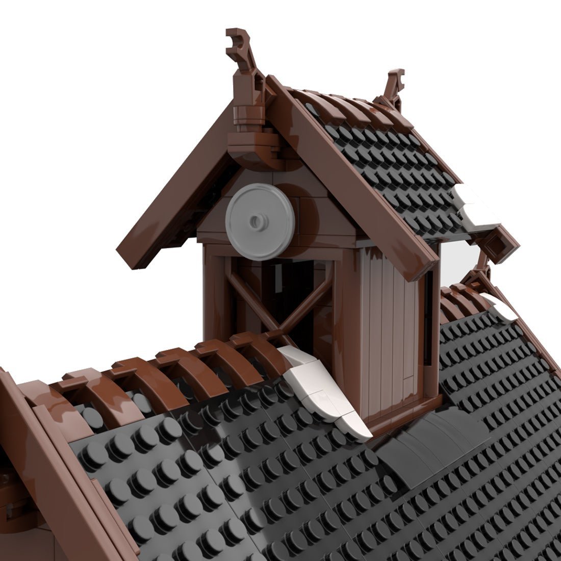 MOC - 104429 The Viking God House Medieval Building Blocks - LesDiy -