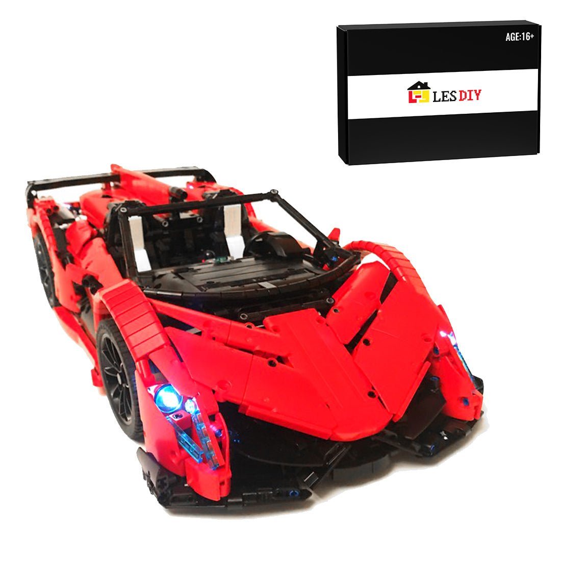 MOC - 10559 Lamborghini Veneno Roadster - Dynamic - LesDiy -