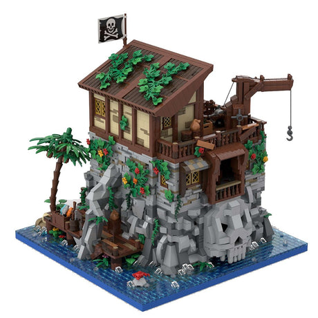 MOC - 105796 Medieval Pirate Skull Island - LesDiy -