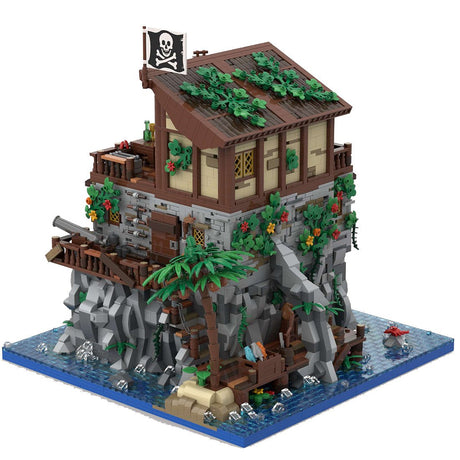 MOC - 105796 Medieval Pirate Skull Island - LesDiy -