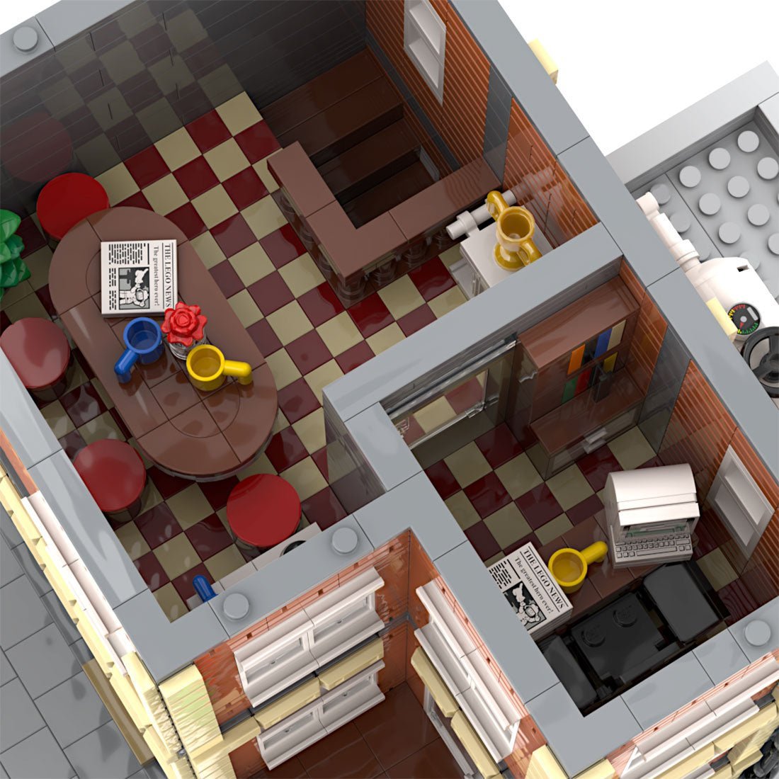 MOC - 106561City News & Donut Shop - LesDiy -