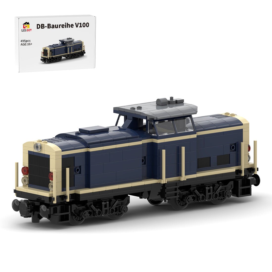 MOC - 107916 DB - Baureihe V100 Train Building Blocks - LesDiy - Locomotive